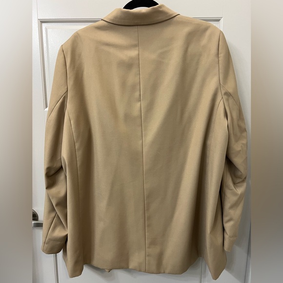 H&M Tan Double Breasted Oversized Blazer - Picture 5 of 8